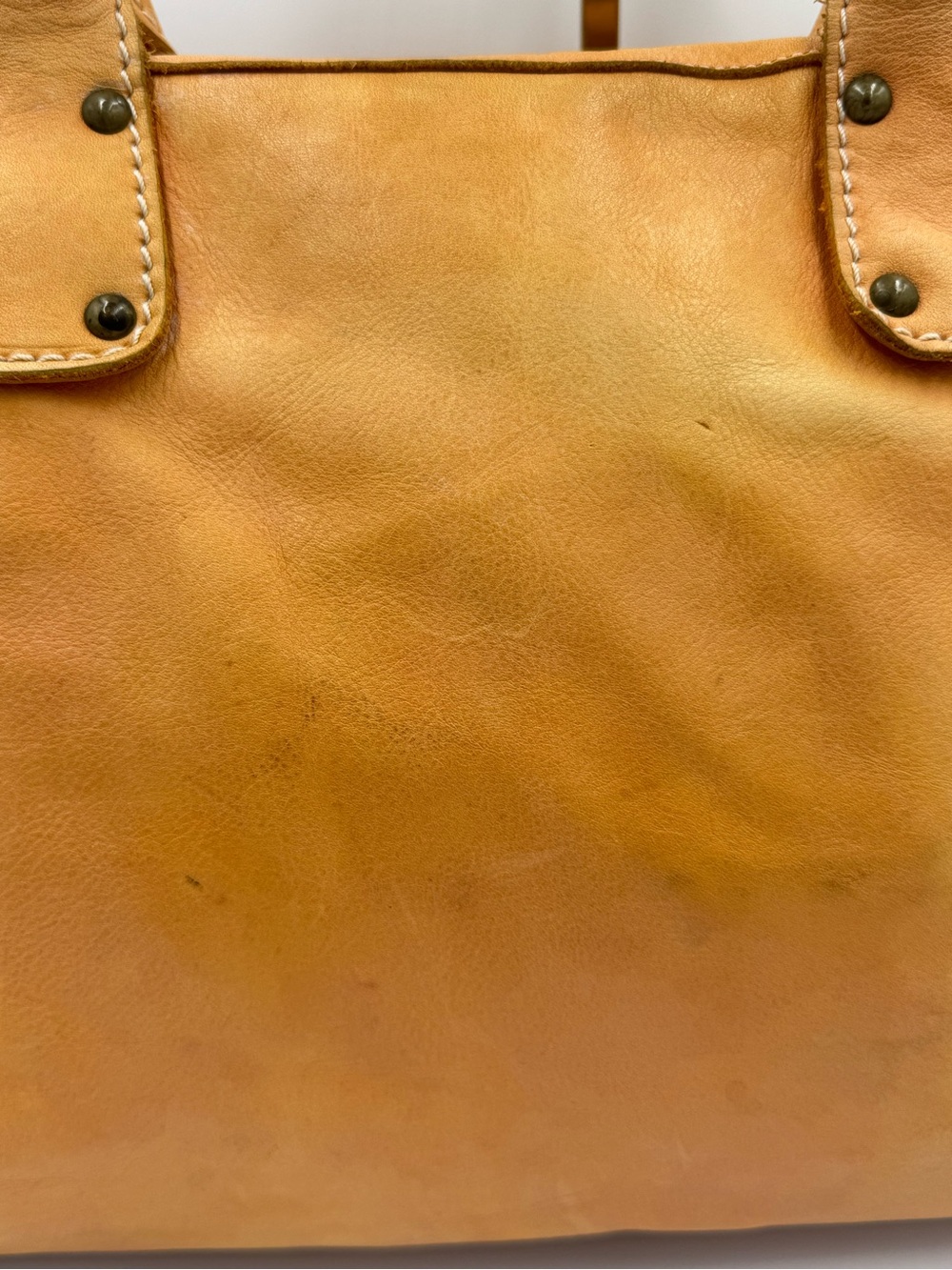 Arcadia Chestnut Leather Satchel Handbag - Picture 5 of 16